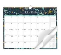 Calendario 2026 - Calendario de pared 2026 con papel grueso, calendario 2026, 37 x 29 cm, julio 2025 - diciembre 2026, verde
