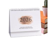 Calendario 2026 - Calendario mensual de escritorio 2025-2026 | Planificador mensual de papel grueso para el hogar, oficina, planificación, escuela, dormitorio, apartamento, profesor, estudiante, Año