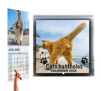 Calendario 2026 Cats divertidos - 180 G Calendario 2026, Callendar Funny Cat, Herramienta De Planificación Mensual Y Organizador De Planificación Familiar Para Puertas De, Cocina, Configurat