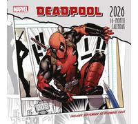 Calendario 2026 da parete deadpool 30 x 30 cm