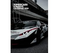 Calendario 2026 de Supercars, A3, encuadernado con alambre, a todo color, paquete de pegatinas de calendario gratis
