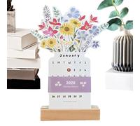 Calendario 2026 Diseño Floral Decoración Del Hogar Planificador Familiar