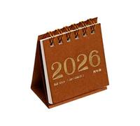 Calendario 2026 en miniatura combinado, blocs de notas, diseño de ahorro de espacio, escritura suave, decoración de papelería, calendario diario