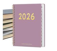 Calendario 2026 - Espiral Bound 12 meses calendario para un seguimiento fácil, planificador semanal 2026 con diseño duradero, herramienta de planificación para estudiantes, profesores, familias en