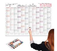 Calendario 2026 Gran Planificador De Papel | Grande Calendario Planificador de pared Jan-Dec para Escuela Oficina Cumpleaños Fecha Plazo Planificación de Comidas