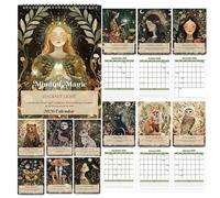 Calendario 2026 “Mindful Magic” - Calendario Mensual 2026 con Ilustraciones Fantasy y Frases Inspiradoras, Planificador 2026 con Vista Mensual, Decorativo para Casa y Oficina, Idea de Regalo Mujer