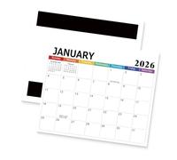 Calendario 2026 montado en la pared de 18 meses, calendario planificador va desde enero de 2026 hasta junio de 2027 para tablero de mensajes de programación semanal diaria