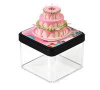 Calendario 2026, papel de pastel de cumpleaños, arte y manualidades, calendario de escritorio tallado en papel, para Navidad, Año Nuevo, oficina, escuela, dormitorio, apartamento, niños, adultos