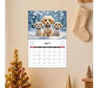 Calendario 2026 para perros de pared, agenda técnica para perros 12, calendario de animales divertido, para casa, escuela, salón, estudio, aula, oficina, estudiantes, profesores, dormitorio