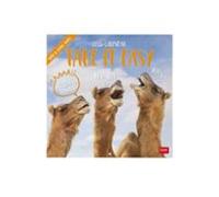 Legami - Calendario de pared 2026, Take it easy, gran calendario de pared, 12 meses y año, en 6 idiomas, espacio para notas, signos del zodíaco, días festivos internacionales, 30 x 29 cm