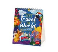 Legami - Calendario de mesa 2026, Travel The World, calendario de escritorio, 12 meses y planificador anual, en inglés, signos del zodiaco, fiestas internacionales, 12 x 14,5 cm
