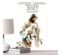 Calendario 2027 Historias Bíblicas Cristianas Jan-Dic 2027 Calendario