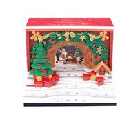 Calendario 3D 2025 Diciembre & 2026 - Arco de Navidad | Calendario de manualidades para ti con arco de modelo de papel | Elegante decoración de escritorio y decoración mágica de invierno