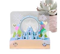 Calendario 3D 2026 | Calendario de noria de papel 3D, notas adhesivas despegables para organizar la planificación del escritorio en casa o la oficina