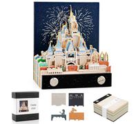 Calendario 3D 2026, Castle Creative Calendario Escritorio 2026, 3D Tear Off Calendario con Luz, Calendari de Mesa Magic Castle, Bloc Notas 3D Escultura de Papel Creativa Decoración de Escritorio