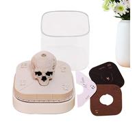 Calendario 3D 2026 de escritorio | Bloc de notas de escultura de papel con forma de calavera 3D - Calendario artístico de escultura de papel | para Halloween, hogar, escritorio, escuela, salas de