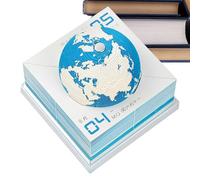 Calendario 3D 2026 | Earth Shape Table Decoration, Paper Sculpture Art Calendar For Birthday Holiday Office Home Apartment Freelancers College Students Teachers Bedside Reception