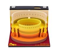 Calendario 3D 2026 - El Coliseo | Tu calendario personal de manualidades con modelo de papel 3D | Decoración de escritorio inusual y decoración mágica de invierno