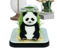 Calendario 3D 2026, Panda Paper Art 2026 Calendario | Herramienta de planificación diaria iluminada para sala de estar mesita de noche estantería dormitorio decoración del hogar estudiantes niños