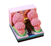 Calendario 3D 2027 Taco Notas Forma Árbol Con Luz LED