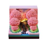 Calendario 3D 2027 Taco Notas Forma Árbol Con Luz LED