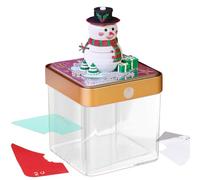 Calendario 3D - Bloc de Notas con Calado de Papel Muñeco de Nieve | Decoración Divertida para Navidad Estudio Libros Escritorio,Escritorio Estantería Hogar Cocina