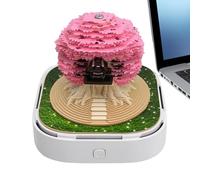 Calendario 3D | Calendario de Mesa 2026 con Escultura de Papel 3D Casa del Árbol - Bloc de Notas Planificador Diario Creativo | Regalo Para Adultos Estudiantes Y Docentes En Navidad Y