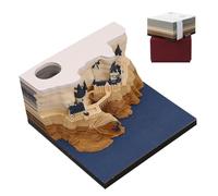 Calendario 3D creativo y decorativo - Calendario de madera/perpetuo con diseño - ideal para escritorio, casa, regalos o decoración interior - elemento funcional y estético para O