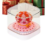 Calendario 3D de escritorio 2026 | Bloc 3D rosa calendario 2026 | Accesorio de escritorio escultura de papel para decoración del hogar librería | Año Nuevo Navidad mesa dormitorio escuela oficina