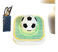 Calendario 3D de medición del tiempo 2026, decoración de oficina en forma de fútbol, bloc de notas decorativo para oficina, para seguidores y entusiastas del deporte, oficina, hogar, escuela, salas de