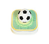 Calendario 3D de medición del tiempo 2026 | Decorativo de oficina en forma de globo de fútbol | Bloc de notas Escultura de papel, para espacio de trabajo en casa, escuela, sala de reuniones, regalo