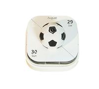 Calendario 3D en forma de tiempo 2026 | Bloc de notas LED de fútbol con escultura, Bloc de notas 3D Notas autoadhesivas artísticas - Para decoración de oficina, regalo de Navidad