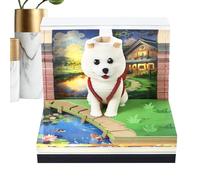 Calendario 3D, escultura de bloc de notas 2026, figura de perro, herramienta de escritura para estudiantes, niños, adultos, festivales, Navidad, vacaciones, Adviento