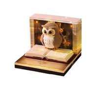 Calendario 3D Time Piece 2026 - Mini Desk, Owl Figurine Date Organizer, Carving Style Memo Pad, Daily Schedule Tracker, Paper Tear Away Block | Modern Design with Reminder for Desktop Housewarming
