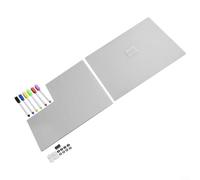 Calendario acrílico magnético para refrigerador con pizarra blanca para escribir y marcadores, adecuado para planificación mensual semanal, organizar citas de trabajo y planes de comidas (A3+A4)