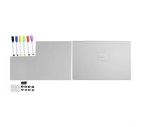 Calendario acrílico para nevera con pizarra blanca magnética, planificador mensual y semanal para organizador de refrigerador, tablero de mensajes transparente con marcadores, 8.27 x 11.69 (para A3+