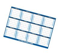 Calendario anual 2025 de enero a diciembre, planificador anual borrable de pared para el hogar, 45 x 32 pulgadas, herramienta de programación del hogar