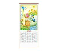 Calendario anual de serpiente de estilo japonés 2025 Calendario zodiacal 2025 Año de la serpiente Calendario chino de desplazamiento colgante 2025, Calendario chino de desplazamiento suspendido 2025