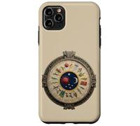 Calendario Azteca o Mexica círculo mesoamericano Antiguo símbolo Carcasa para iPhone 11 Pro MAX