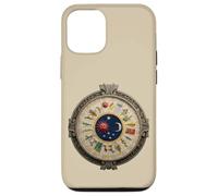 Calendario Azteca o Mexica círculo mesoamericano Antiguo símbolo Carcasa para iPhone 12/12 Pro