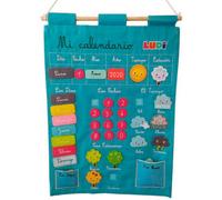 Calendario Básico de Tela Azul de Ludi - Aprende días, meses y estaciones de forma divertida