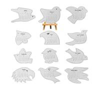 Calendario con pájaros para el año 2026 - Divertido planificador en forma de pájaro y agenda, calendario de 12 meses, para planificación de citas, decoración