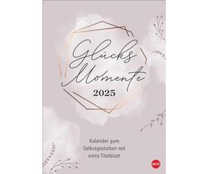 Calendario creativo de Momentos de la suerte A4 2025: un calendario de fotos y manualidades 2025 para diseñar uno mismo con mucho espacio para tu inspiración, para capturar todos los hermosos ...