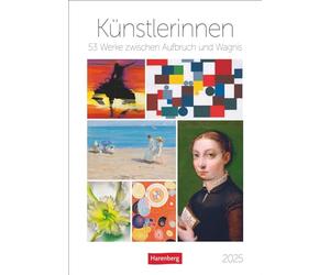 Calendario cultural semanal 2025 - 53 obras entre la apertura y el riesgo: mujeres famosas y sus obras de arte en un impresionante... entusiasta del arte! (planificador semanal Harenberg)