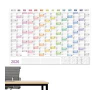 Calendario Da Parete Poster 2026, Accessorio Per La Pianificazione Degli Orari - Agenda Mensile Da Gennaio 2026 A Dicembre, Planner Murale Per Camera, Ufficio, Viaggio, Appartamento, Dormitorio