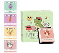 Calendario da tavolo motivazionale 2026, calendario perpetuo giornaliero da staccare pagina al giorno con 365 giochi di parole divertenti e citazioni positive, divertente calendario (#A)