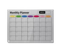 Calendario de acrílico para nevera, calendario semanal y mensual, tabla de lista de verificación para cocina, nevera, tablón de notas, tabla de tareas