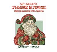 CALENDARIO DE ADVIENTO ART NOUVEAU - Libro De Colorear Para Adultos
