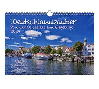 Calendario de Alemania del Mar Báltico a los Montes Metálicos DIN A4 para vacaciones 2024 Viajes Alemania - Seelenzauber