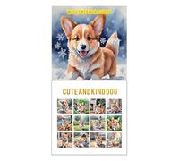 Calendario De Animales Lindos - Artístico y Lindo - Calendario De Pared De Perros Y Gatos,Para Hogar Escuela Mesa Escritorio Estudio Planificación Familia Organización Lugar De Trabajo Amigos